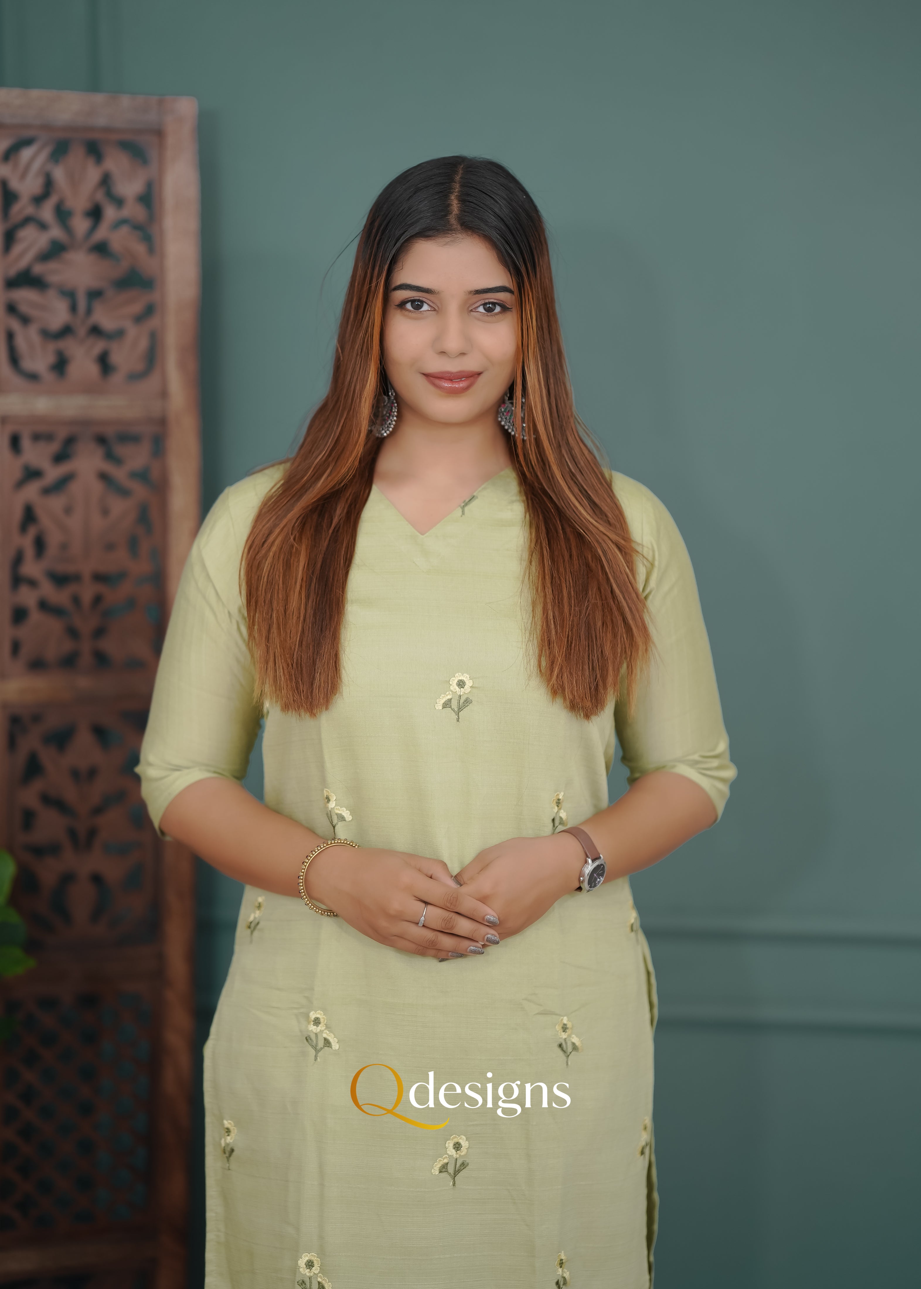 Vatican Fabric Kurti Set - Q1023