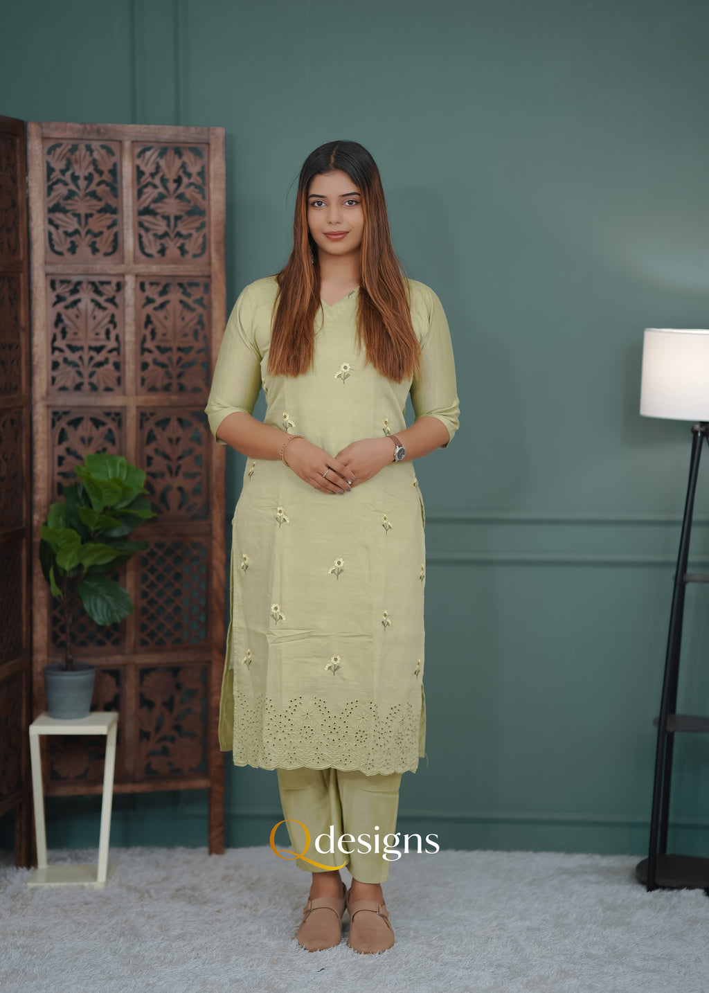 Vatican Fabric Kurti Set - Q1023