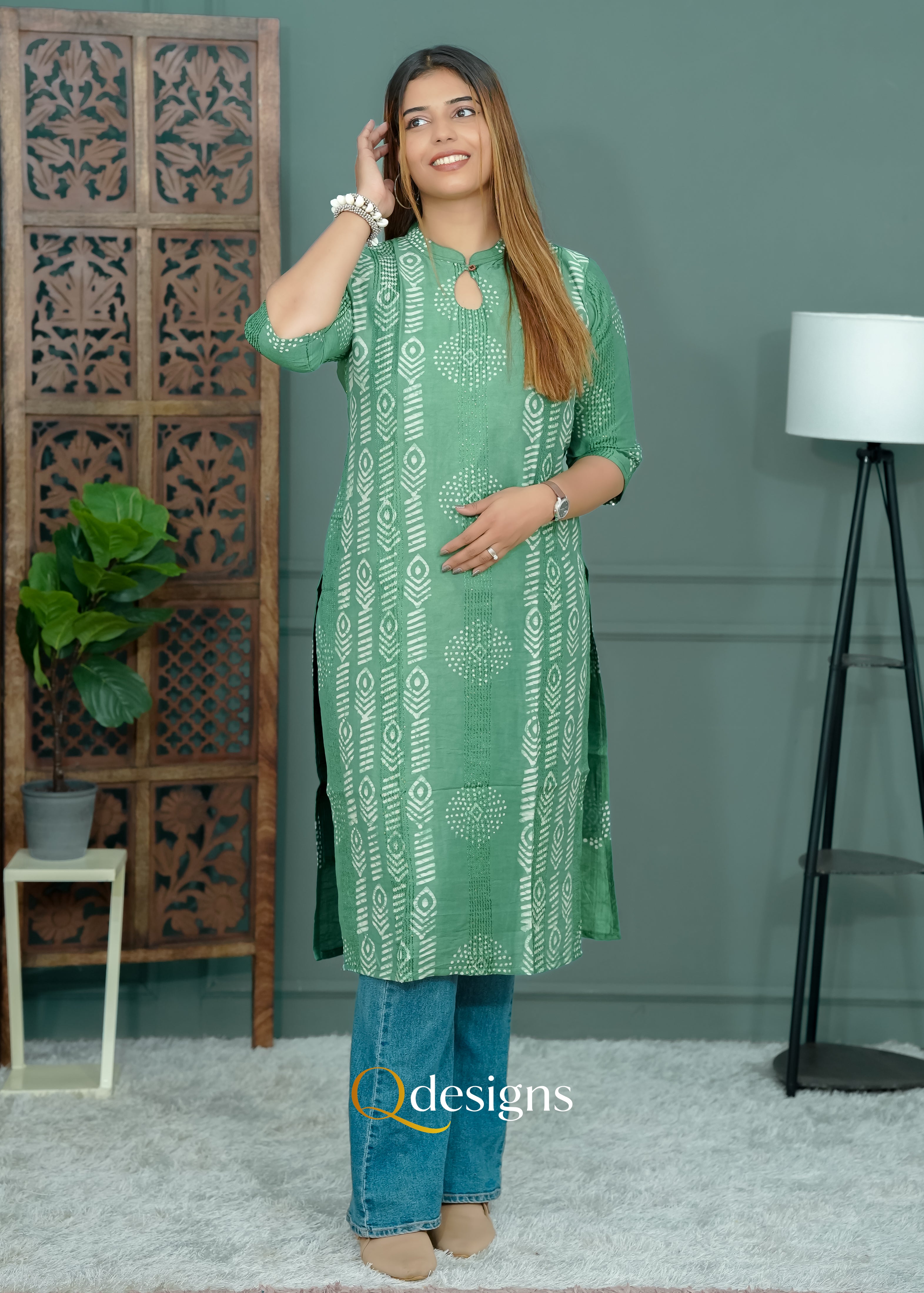 Cotton Kurti - Q1028