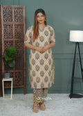 Cotton Kurti Set - Q1030