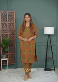 Cotton Kurti Set - Q1034