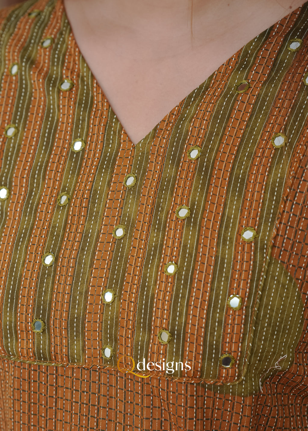 Cotton Kurti Set - Q1034