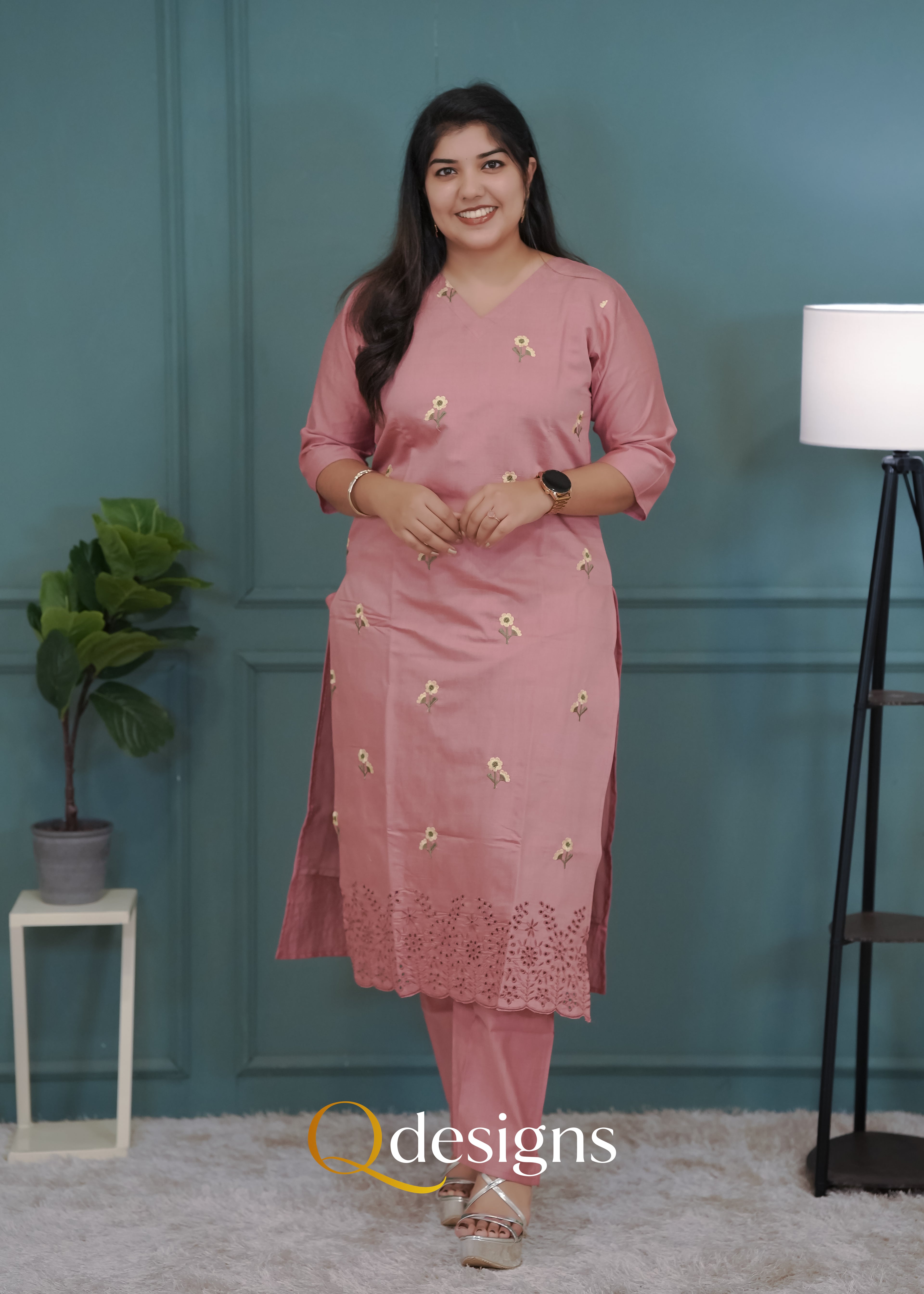 Vatican Fabric Kurti Set - Q1012
