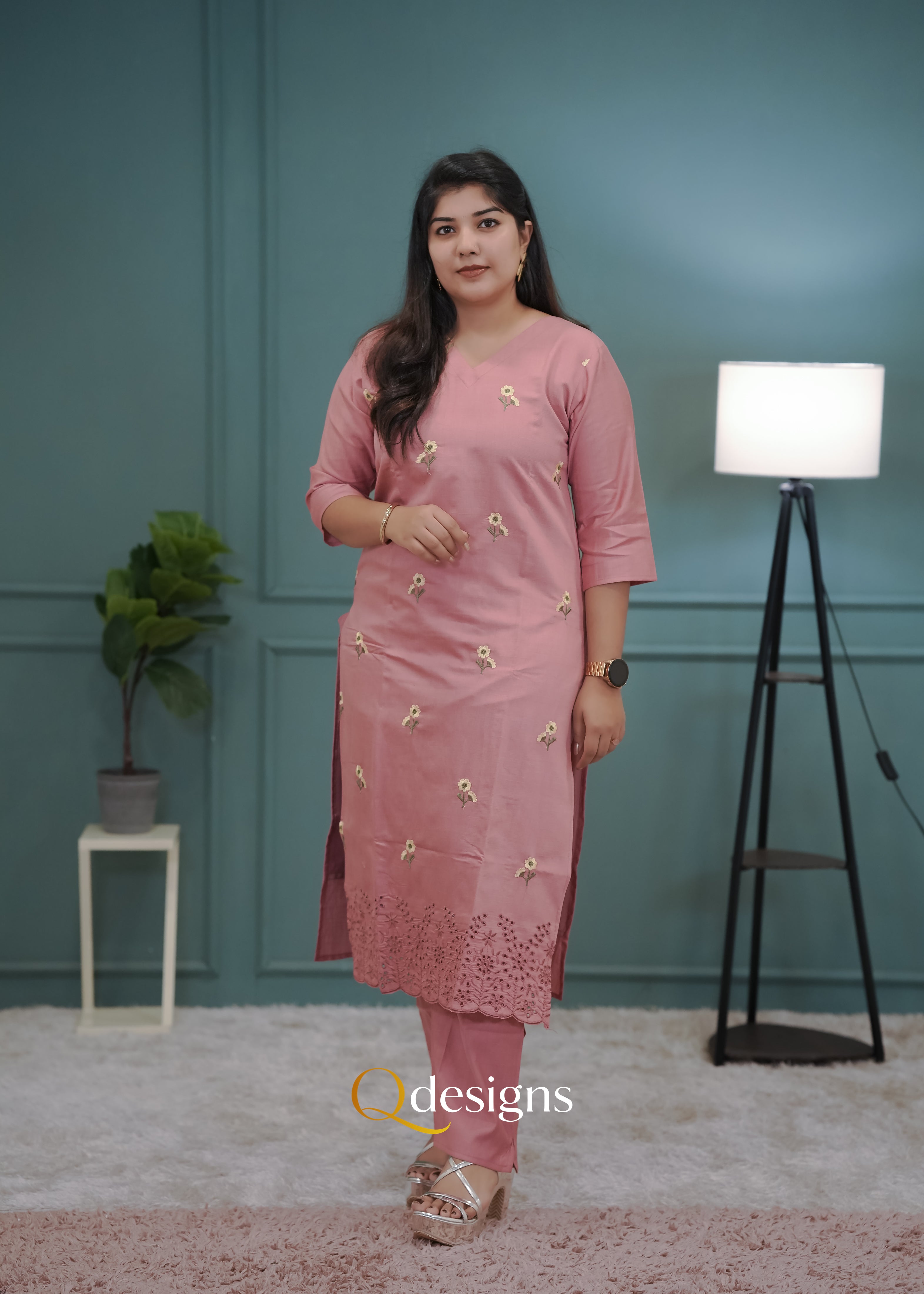 Vatican Fabric Kurti Set - Q1012