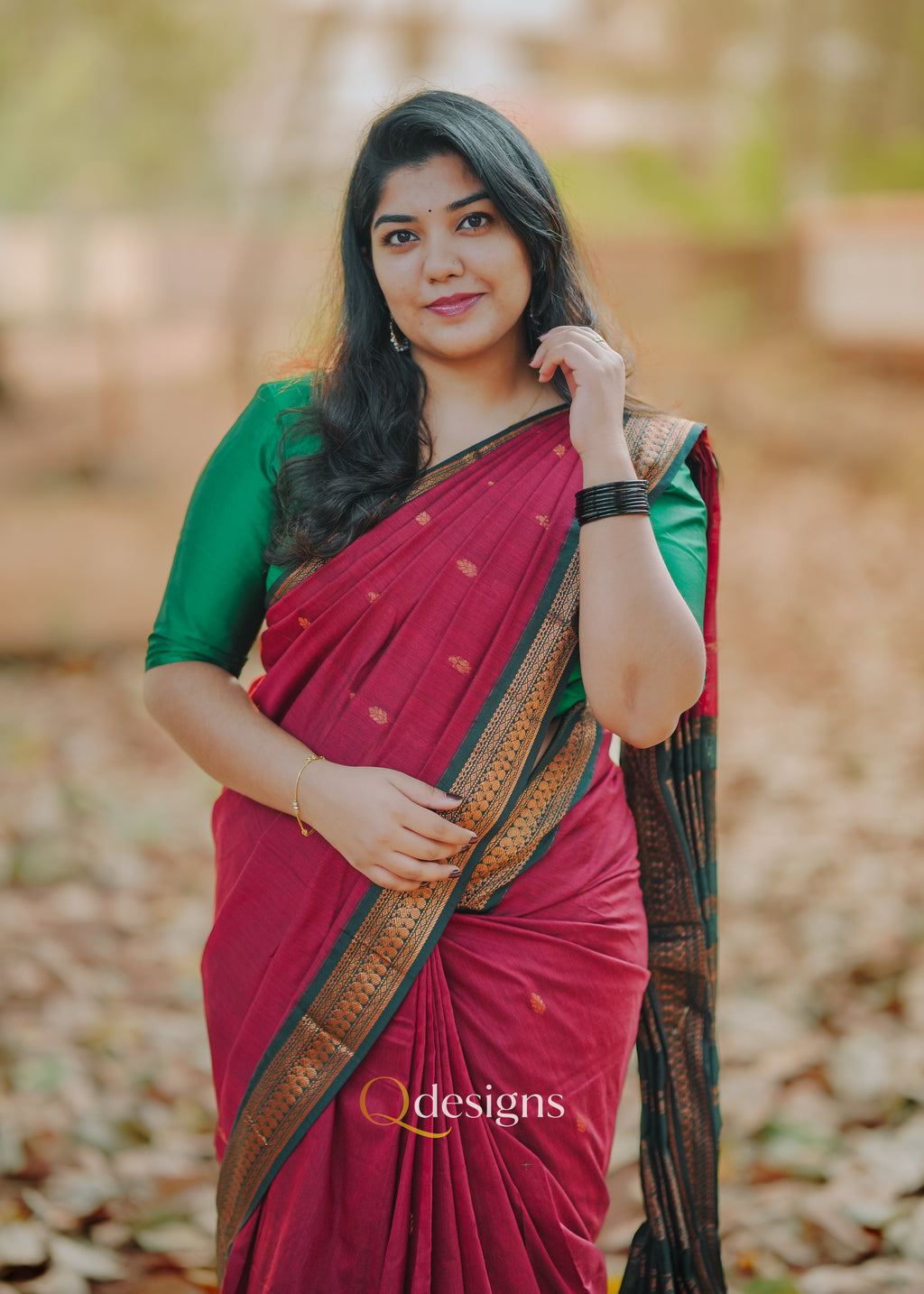 MAHESHWARI SILK SAREE- Q1041