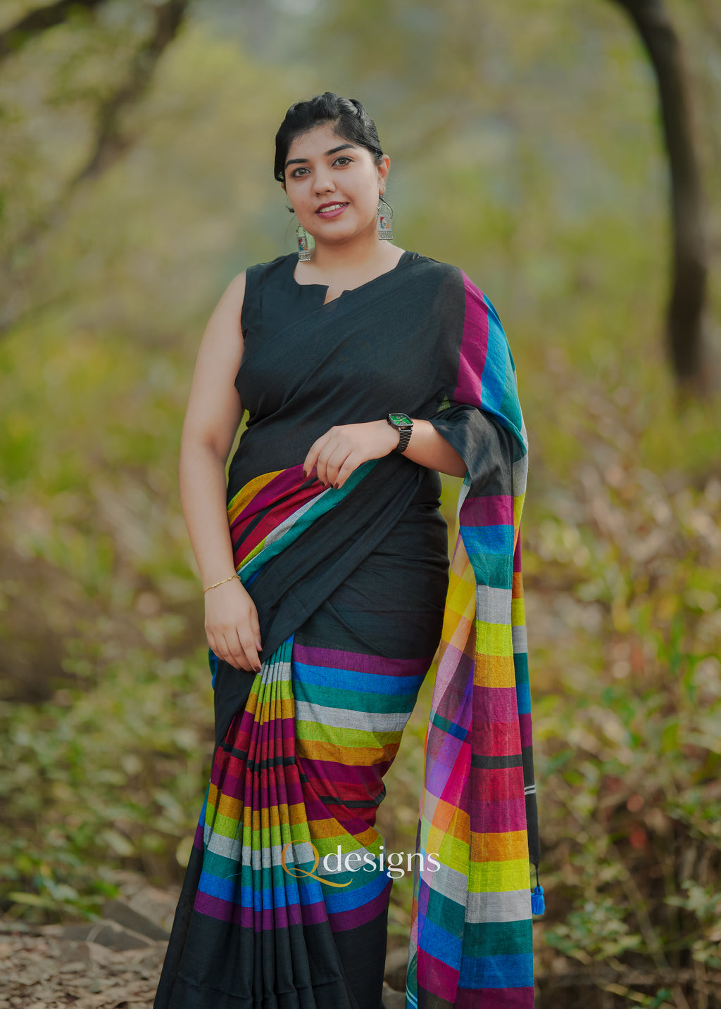KHADI COTTON SAREE- Q1044